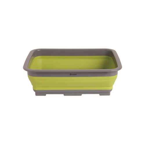 Outwell 12.5L Folding Collapsible Camping Washing up Bowl / sink in Lime Green